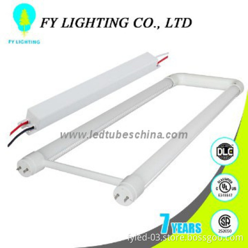 High voltage 347v cUL CSA listed 18w 2 feet U shaped Led T8 Tube